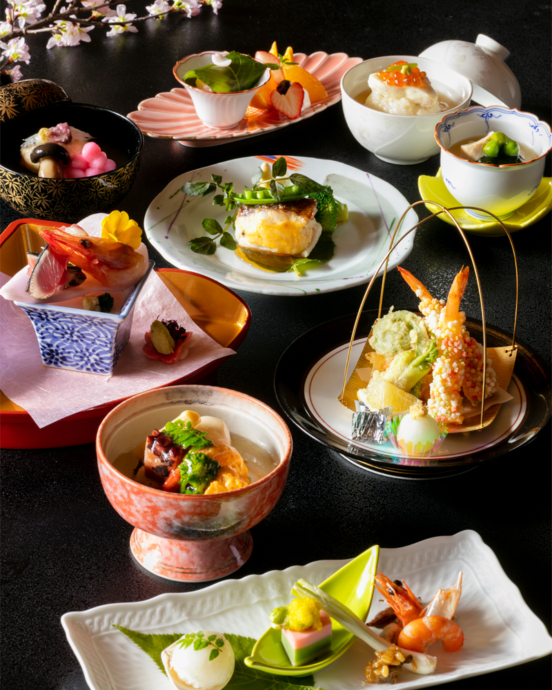 <p style="text-align:center;"><small>春会席(ランチ)</p></small>