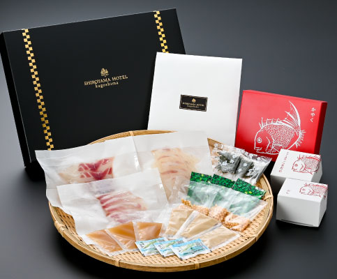 ホテルオリジナル商品「真鯛潮茶漬」　冷凍便でお届け