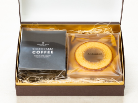 城山オリジナルブレンド DIP Style Coffee（12ｇ×5袋入）＆ホテルオリジナルバウムセット