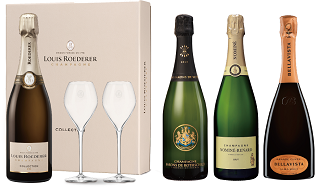 【限定30セット】泡だけの豪華な4本セット※特製シャンパングラス2脚付