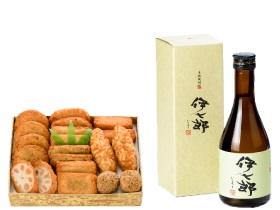 ゆり根天セット(10種類20個入) &amp; 本格焼酎 伊七郎セット
