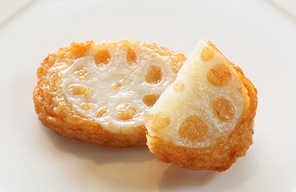 蓮根天　3個