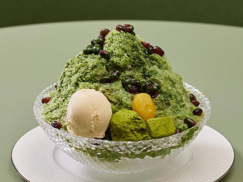 抹茶の和風かき氷<br>1,400円(税・サービス料込）</small>