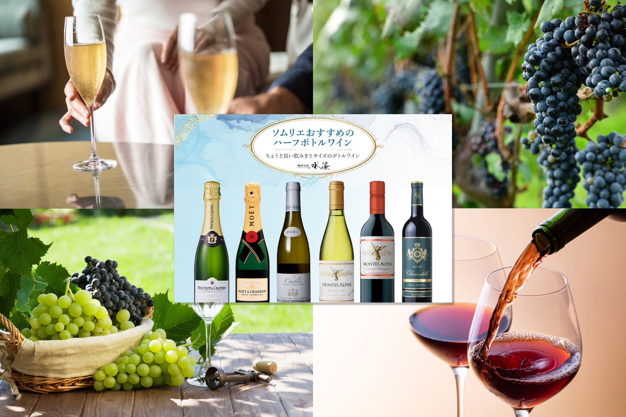 ソムリエおすすめハーフボトルワイン