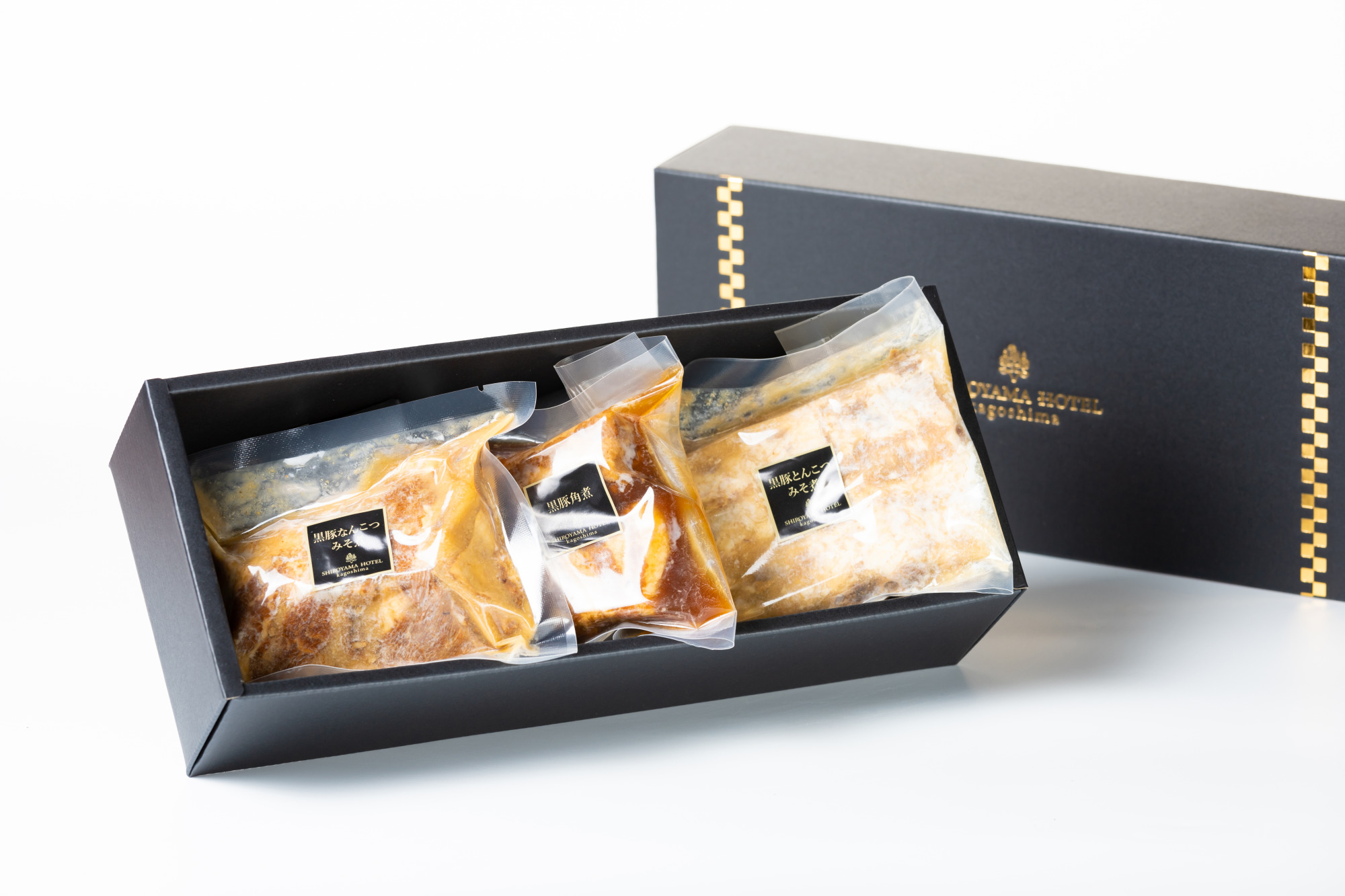 【製造元直送】鹿児島黒豚3種セット(角煮・なんこつ・とんこつ)