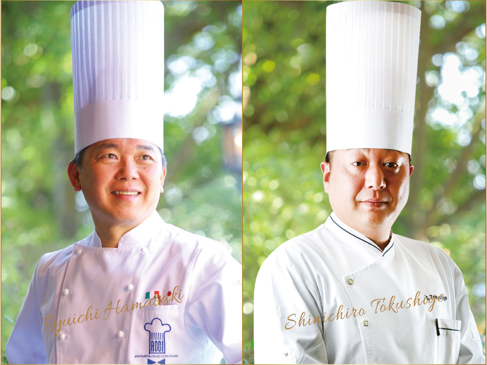 イタリア料理界の巨匠 濵﨑龍一×総料理長 徳重　Grand Chef の饗宴