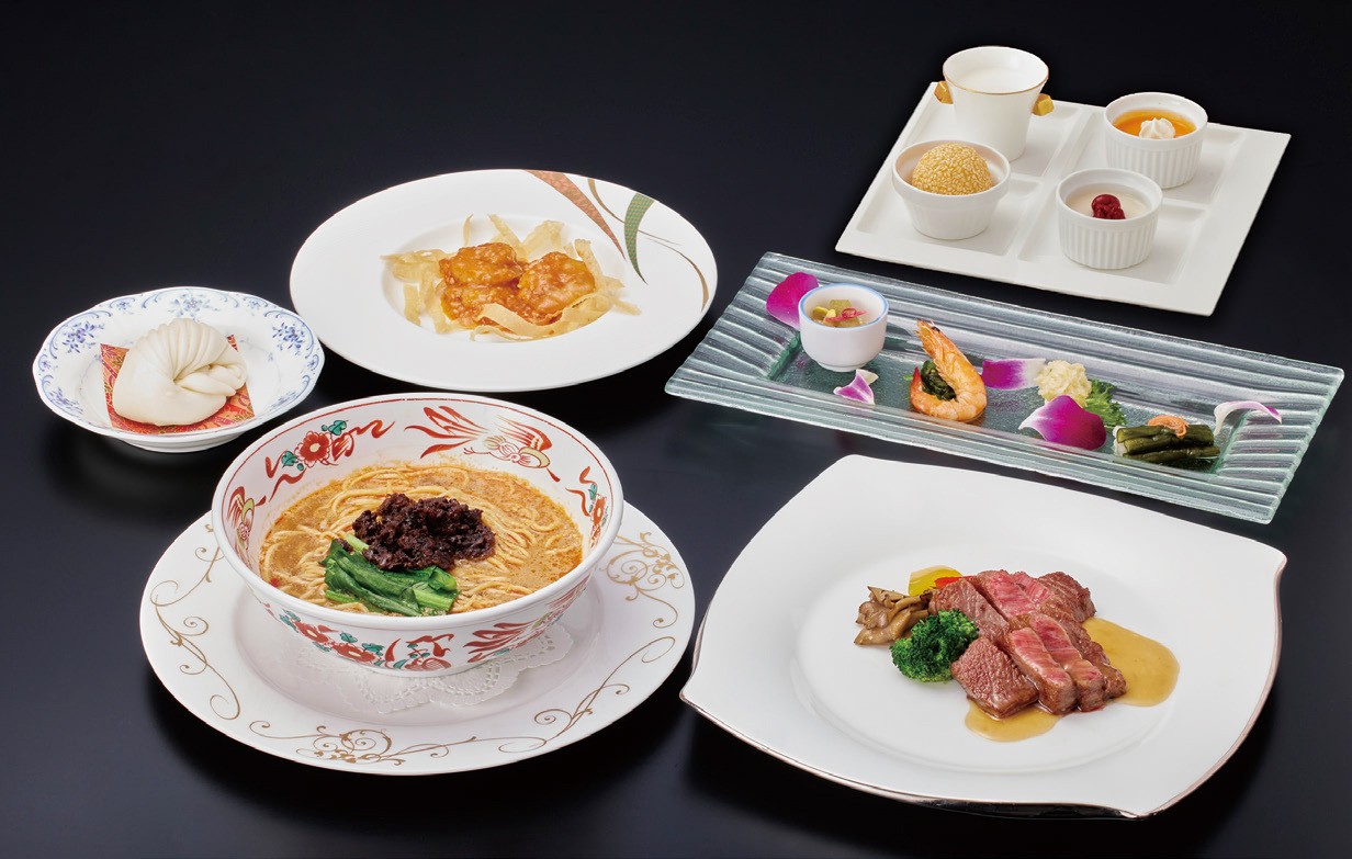 翡翠廳 黒毛和牛ステーキと黒豚担々麵コース