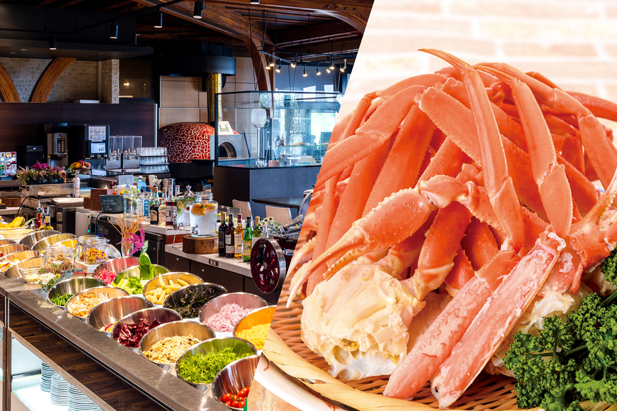 イタリアンホルトの「カニ」の日特別ビュッフェ~火曜(カ)2(ニ)の付く日は紅ズワイガニ食べ尽くし!~