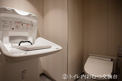 おむつ交換場所（トイレ内）
