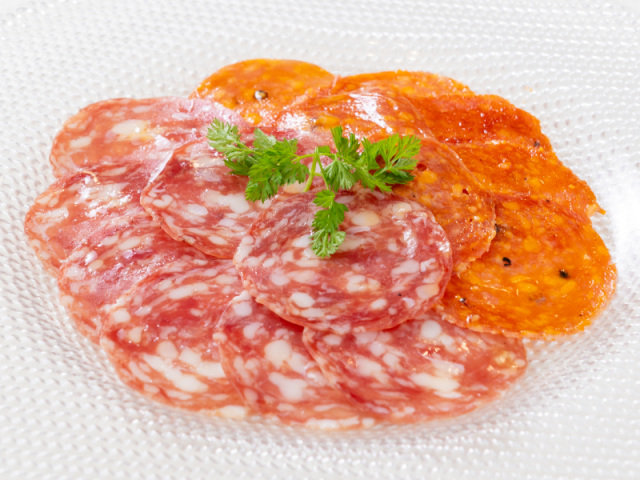 サラミ、チョリソー盛り合わせ