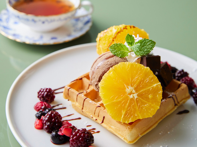 ワッフルプレートセット ~オレンジ&ショコラ~