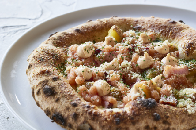 ②スモークベーコンと明太じゃがピッツァ