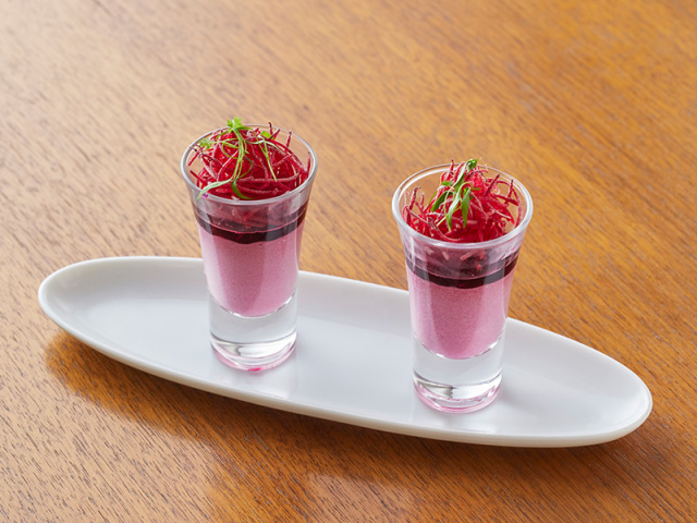 ビーツムースとジュレ