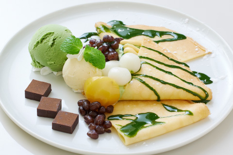 クレーププレートセット ~抹茶の和スイーツ~